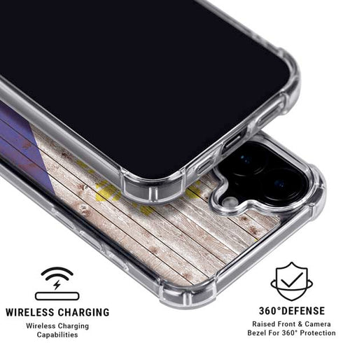 Philippines Flag Dark Wood iPhone 17 MagSafe Case